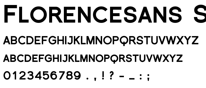 Florencesans SC Black font